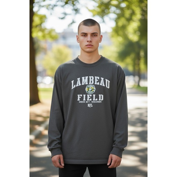NFL Other - Men's NFL Team Apparel Brand Sz. 2x‎ Lambeau Field Shirt Gray Green Bay Packers